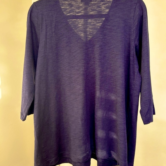 J JILL Embroidered v-neck tunic MP - Picture 2 of 7